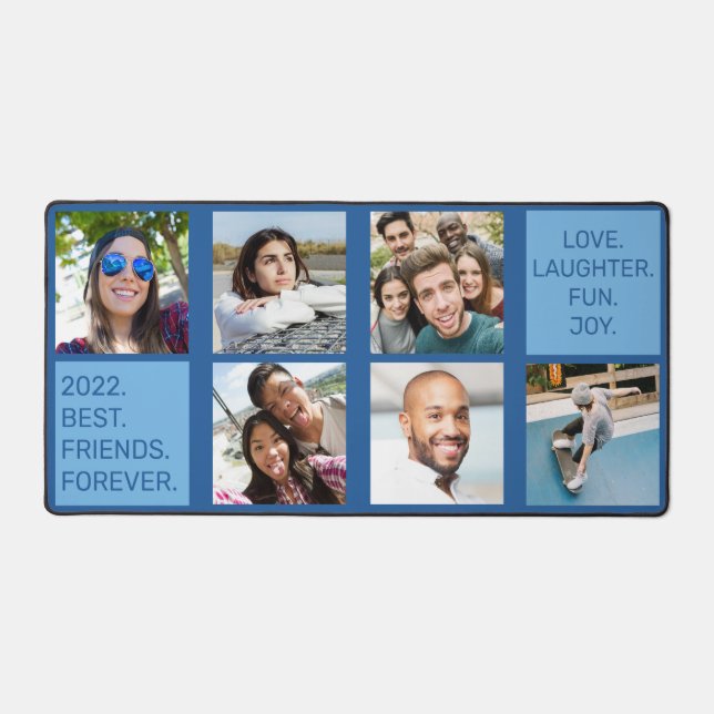 YOUR Photos, Text & Colour Desk Mat (Front)