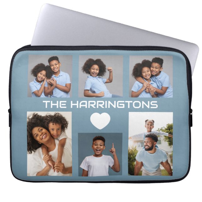 YOUR Photos, Text & Colour Laptop Sleeve (Front)