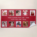 YOUR PHOTOS & TEXT custom beach towel<br><div class="desc">Original sample images by freepik.com (used with license),  modified by me. See my store for more custom products.</div>