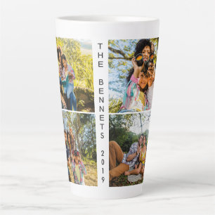 YOUR photos & text custom latte mug
