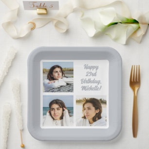 YOUR Photos & Text Paper Plate