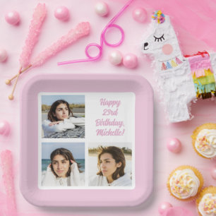 YOUR Photos & Text Paper Plate