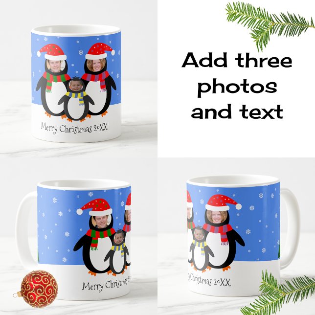 Your photos winter penguins xmas coffee mug (Creator Uploaded)