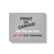 Your Pic on Canvas - 10" x 8" (2.5" thick)