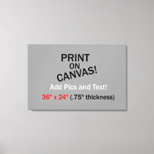 Your Pic on Canvas - 36" x 24" (.75" thick)