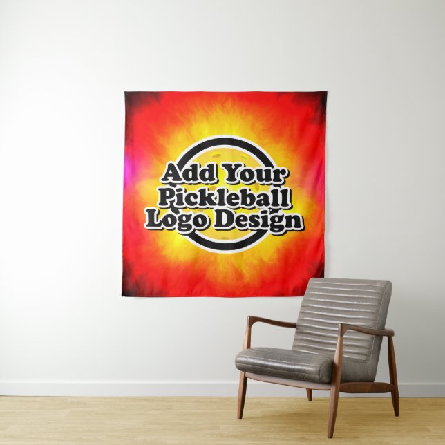 Your Pickleball Logo Tapestry (In Situ)