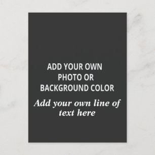 Your picture or background color. Your text Throw  Postcard