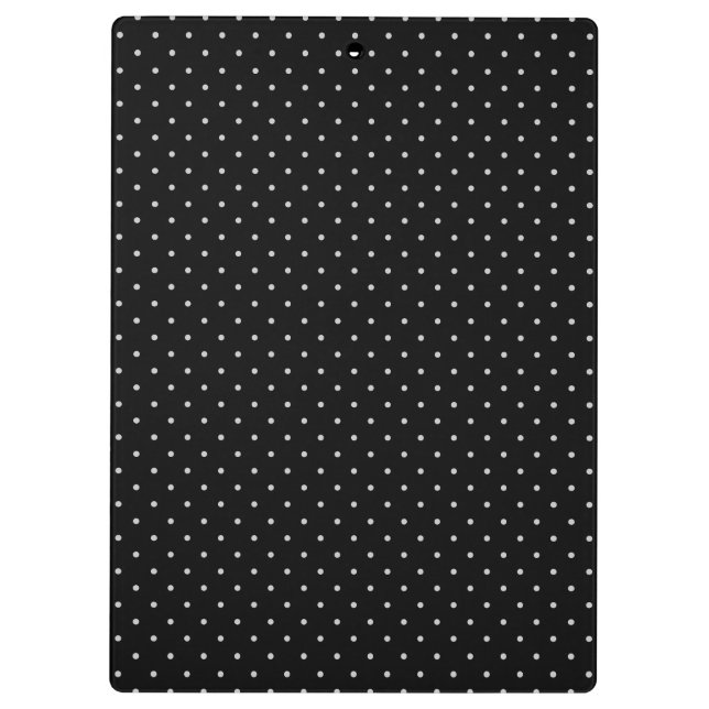 Your Polka Dots Colour on Black Click Customise Clipboard (Back)