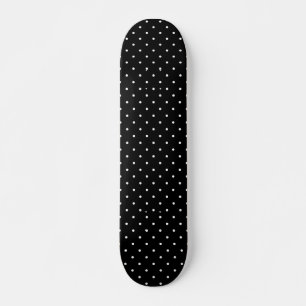 Your Polka Dots Colour on Black Click Customise Skateboard