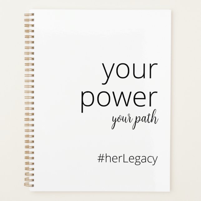 your power, your path | Motivation for Women Planner (Front)