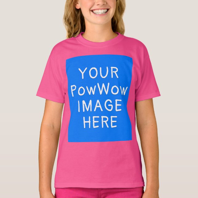 Your PowWow Image Here Custom Native American T-Shirt (Front)