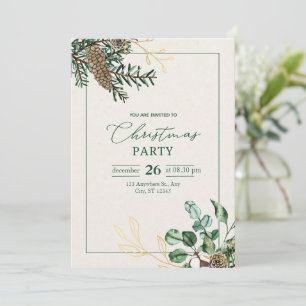 "Your Presence Honoured: Enchanting Christmas Invi Invitation