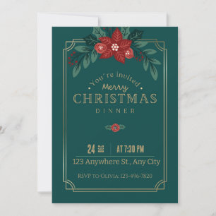 Your Presence Honoured: Enchanting Christmas Invit Invitation
