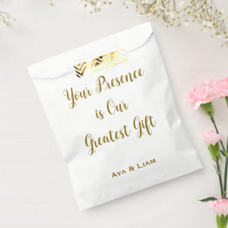 Your Presence is Our Greatest Gift Favour Bags