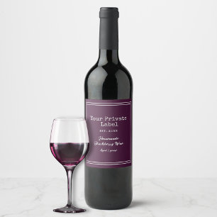 Your Private Label Homemade Blackberry Wine