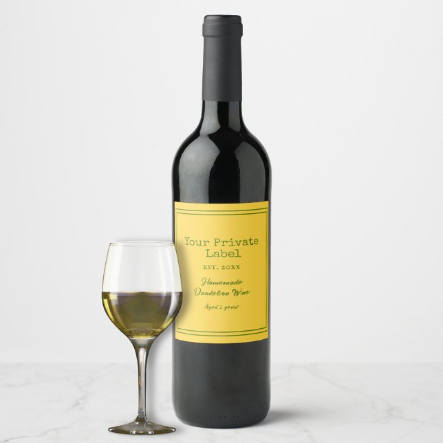 Your Private Label Homemade Dandelion Wine  (Creator Uploaded)