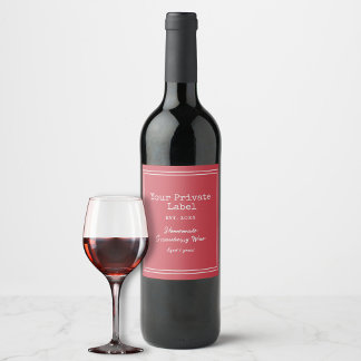 Your Private Label Homemade Strawberry Wine