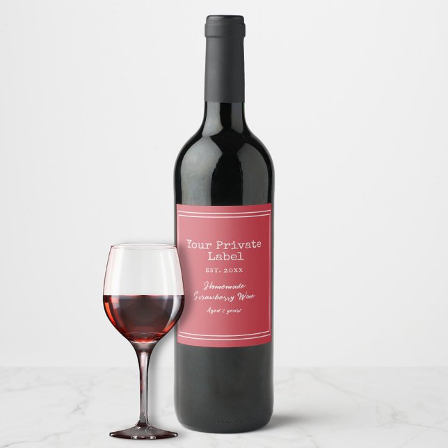 Your Private Label Homemade Strawberry Wine  (Creator Uploaded)