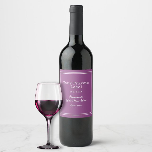  Your Private Label Homemade Wild Plum Wine  (Creator Uploaded)