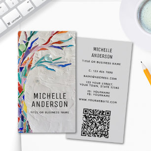 Your Profession QR Code Tree Business Card