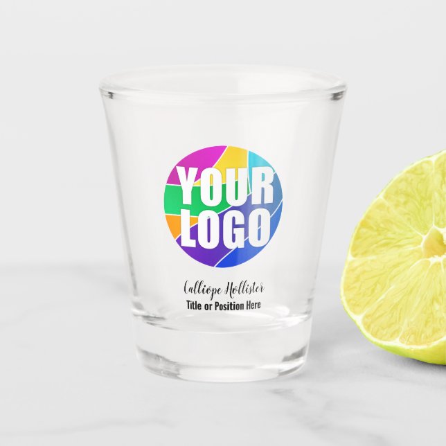 Your Promotional Business Logo Corporate Giveaway Shot Glass (Front)