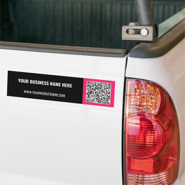 Your Promotional Business QR Code Bumper Stickers (On Truck)