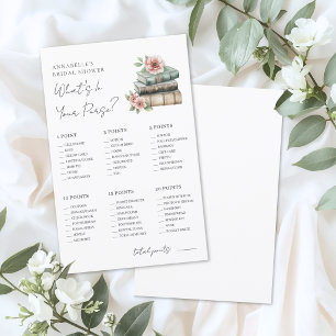 Your Purse Bridal Shower Game