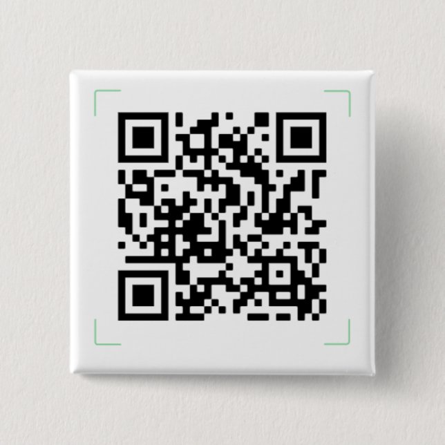 Your QR Code 15 Cm Square Badge (Front)