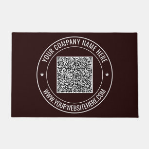 Your QR Code and Custom Text Doormat Example