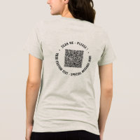 Your QR Code and Custom Text Personalised Example
