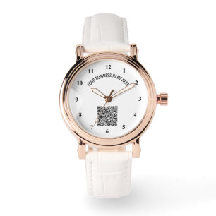 Your QR Code and Custom Text Watch Personalised