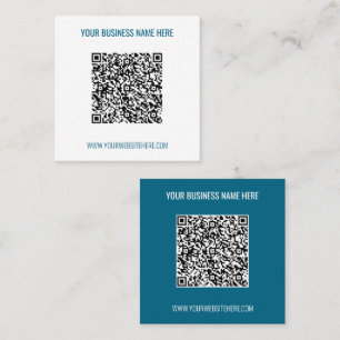 Your QR Code and Text Business Card Choose Colours