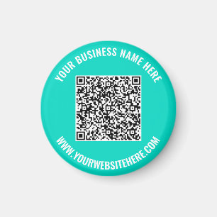 Your QR Code and Text Business Promotional Magnet