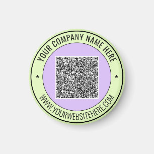 Your QR Code and Text Promotional Magnet Template