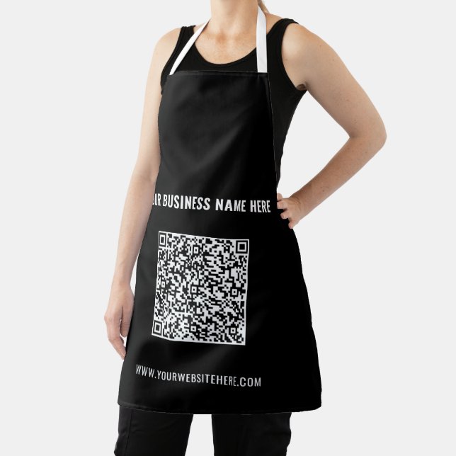 Your QR Code Apron with Custom Text and Colour (Insitu)