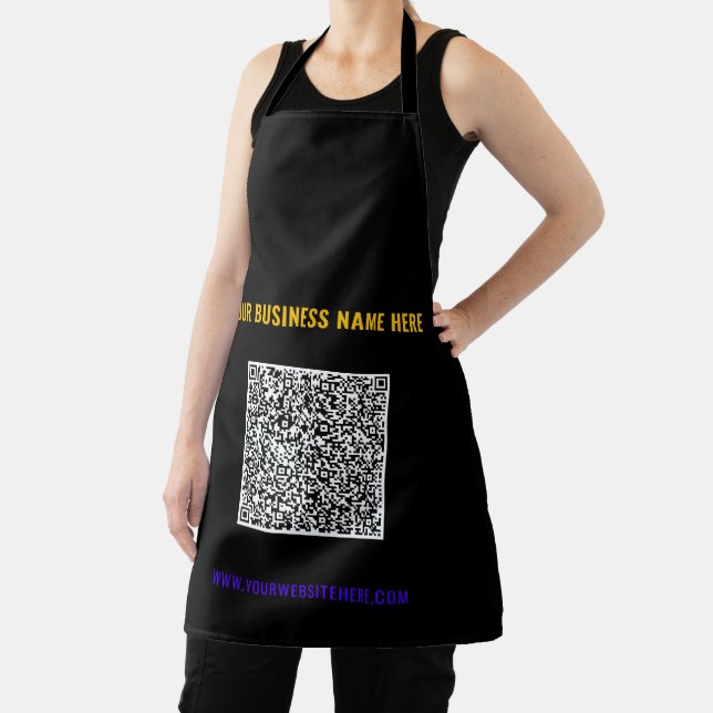 Your QR Code Apron with Custom Text and Colours (Insitu)