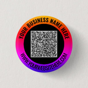 Your QR Code Business Promotional Button Example