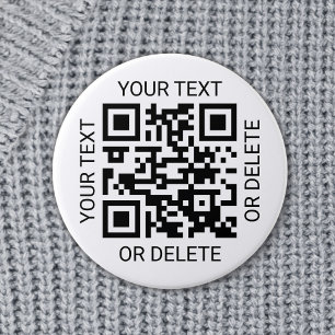 Your QR Code Business Promotional or Event ID Pass 6 Cm Round Badge