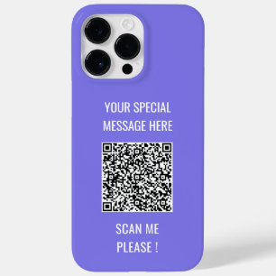 Your QR Code Custom Text and Colour Funny Gift Case-Mate iPhone 14 Pro Max Case