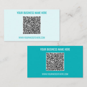 Your QR Code Custom Text and Colours Business Card