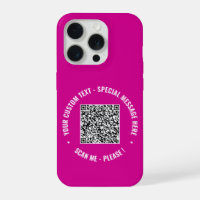 Your QR Code Custom Text and Colours iPhone Case