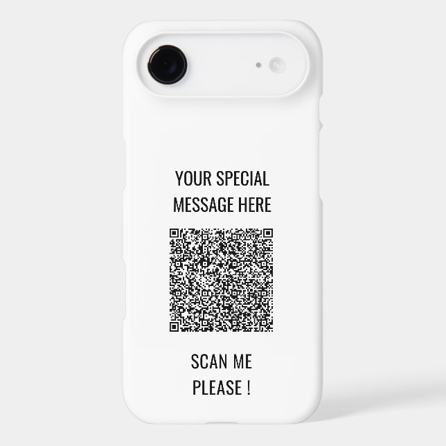 Your QR Code Custom Text and Colours Personalised (Back)