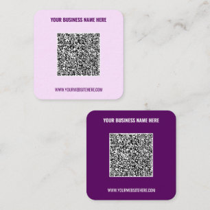 Your QR Code Custom Text Business Card Template