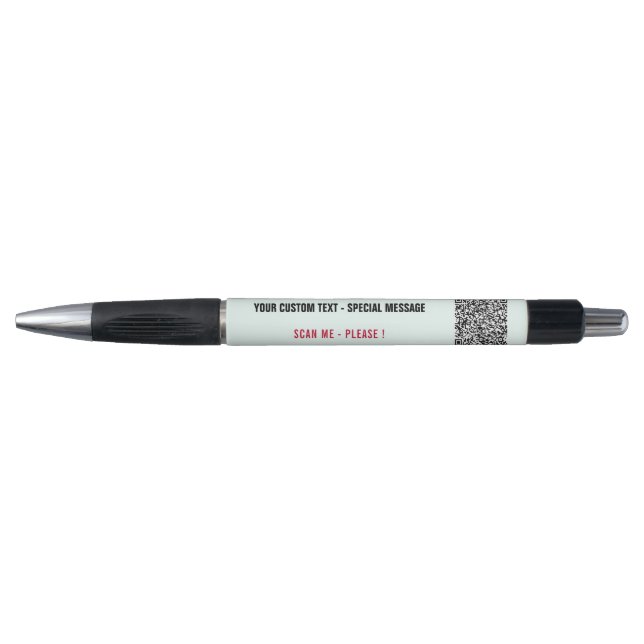 Your QR Code Custom Text Business Promotional Pen (Front)
