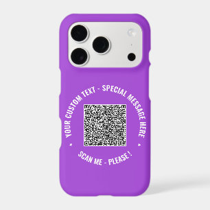 Your QR Code Custom Text Colour iPhone Case Exampl