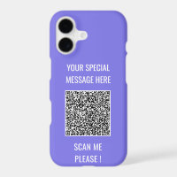 Your QR Code Custom Text iPhone Case Example