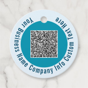 Your QR Code Custom Text Personalised Gift Tags