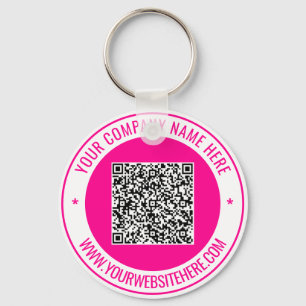 Your QR Code Custom Text Personalised Keychain