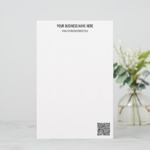 Your QR Code Custom Text Personalised Stationery