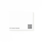 Your QR Code Custom Text Post-it® Notes Example